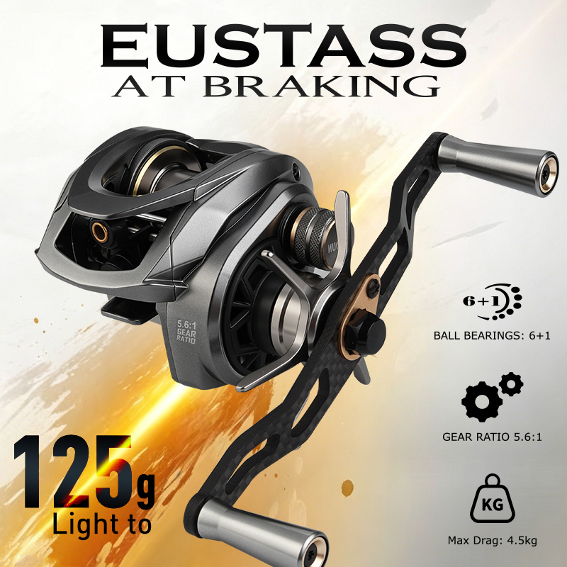Spincast Reel - LEYDUN EUSTASS Baitcasting Reel 125g Ultra