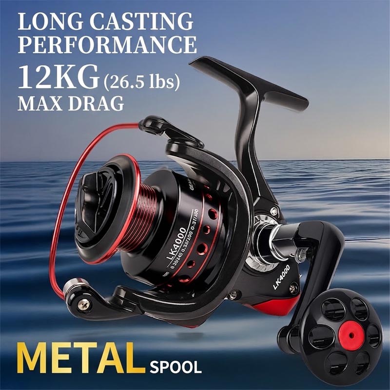 Trolling Reel - Full Metal Spinning Fishing Reel, Heavy