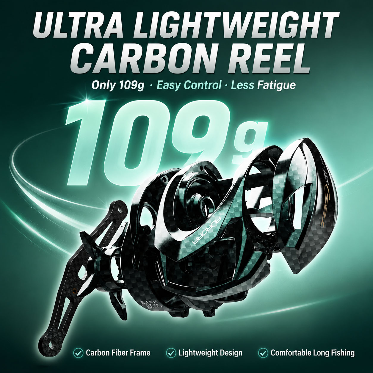 HASIDA Aurora AirCF Carbon BFS - đánh giá và giá Spincast Reel