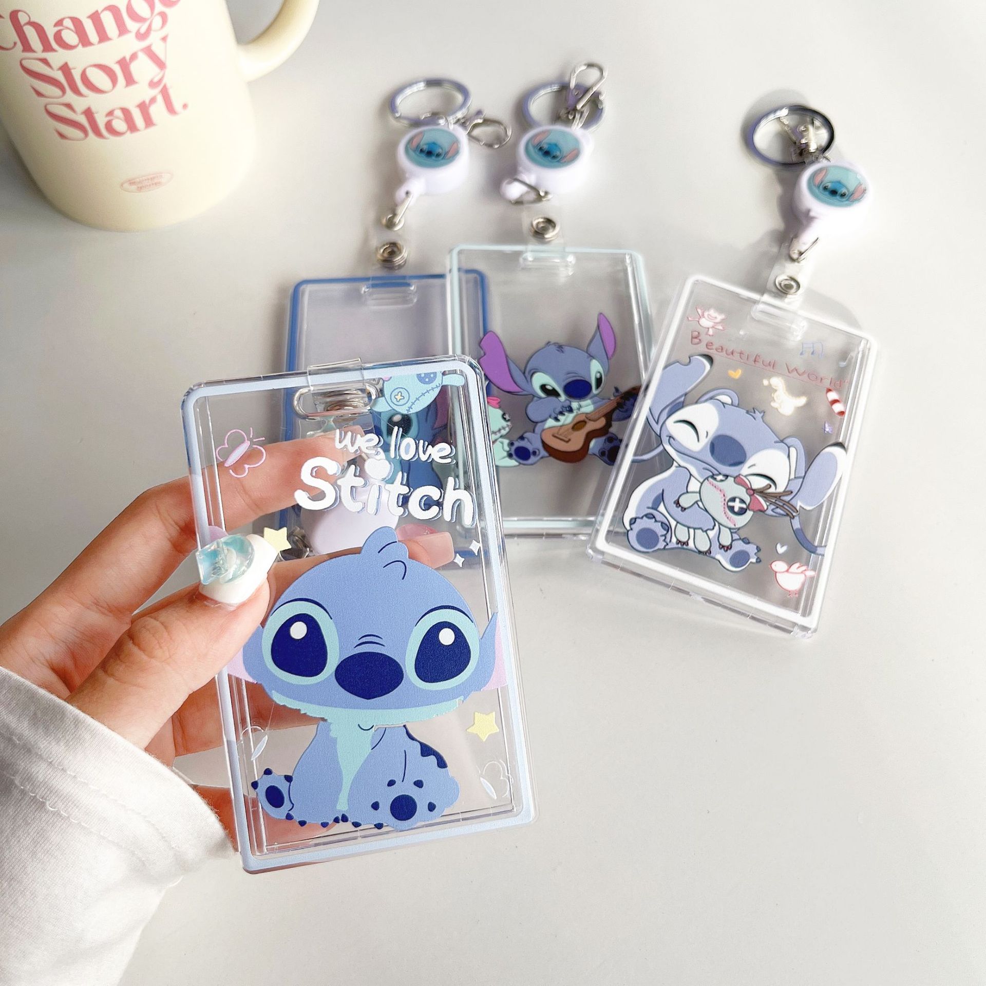 New Stitch Card Holder Keychai - đánh giá và giá Reel Cover