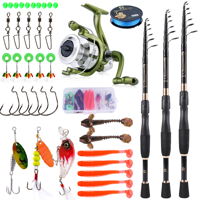 Sougayilang Telescopic Fishing - đánh giá và giá Spincast Reel